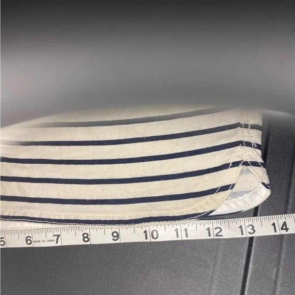 J.Crew linen blend striped drawstring shorts M - Picture 9 of 12